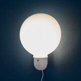 Space age perspex balloon wall lamp, white wall sconce, mushroom, acrylic vintage lighting
