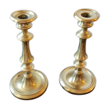 Pair of copper candlesticks
