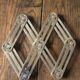 Vintage folding metal trivet