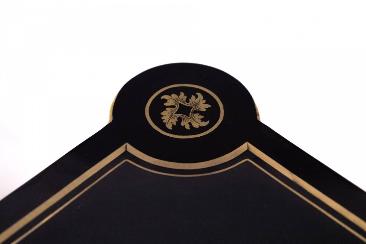 Stylish opening table, Napoleon style console, France.