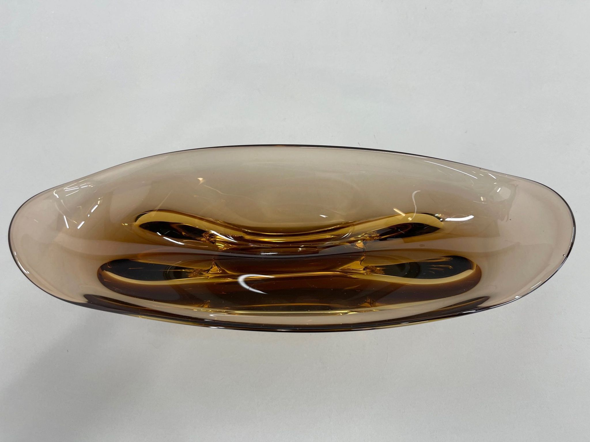Set of Art Glass Bowl and Ashtray by designer Josef Cvrček, 1960's
