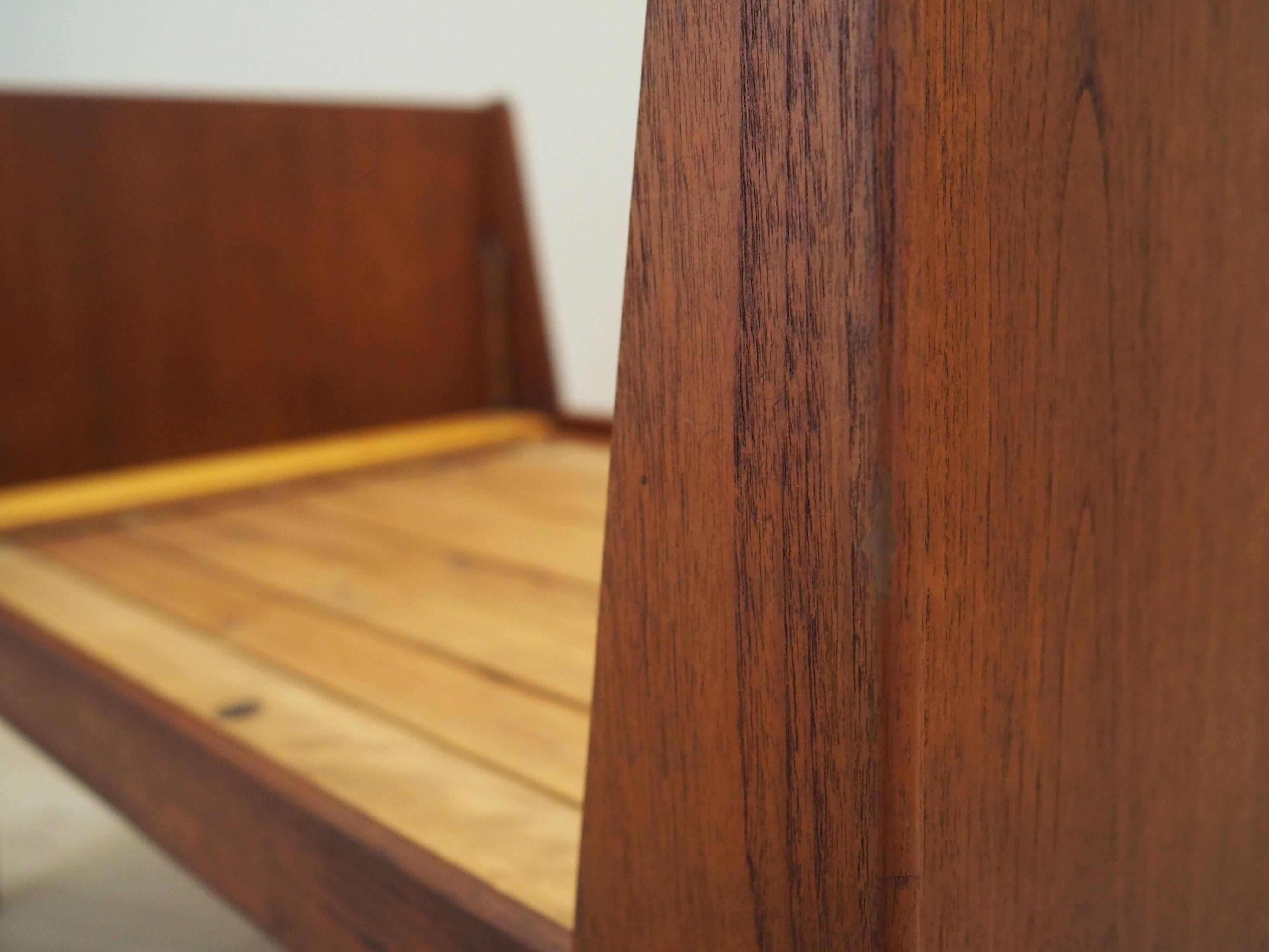 Teak bed, Danish design, 1970s, production: Denmark