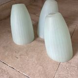 3 asymmetrical glass globes