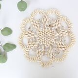 Shell trivet, vintage