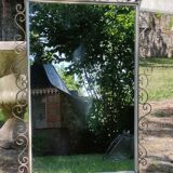 Miroir fer forgé années 1960