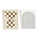 Pair of prints, checkered wall art set of two, 50x70cm