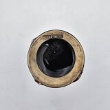 Vintage Vallauris black, pink and white vase