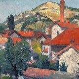 Landscape of the Aude signed Fontaine