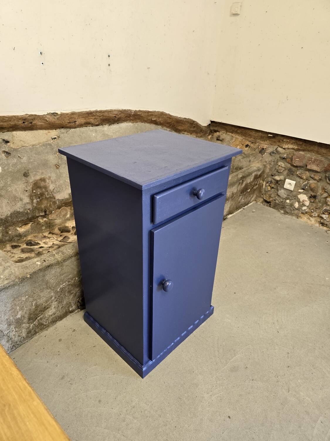 Small buffet one door one drawer Mado repainted