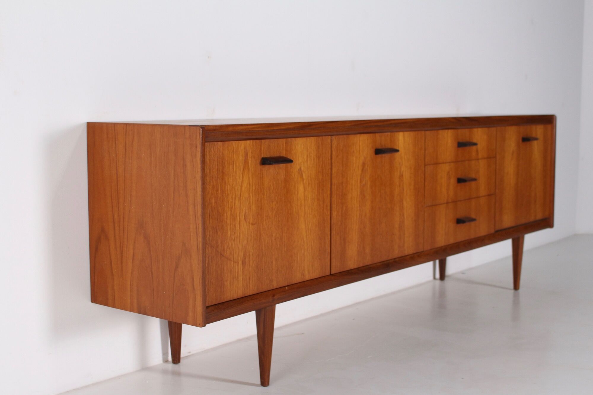 Scandinavian sideboard with solid rosewood handles