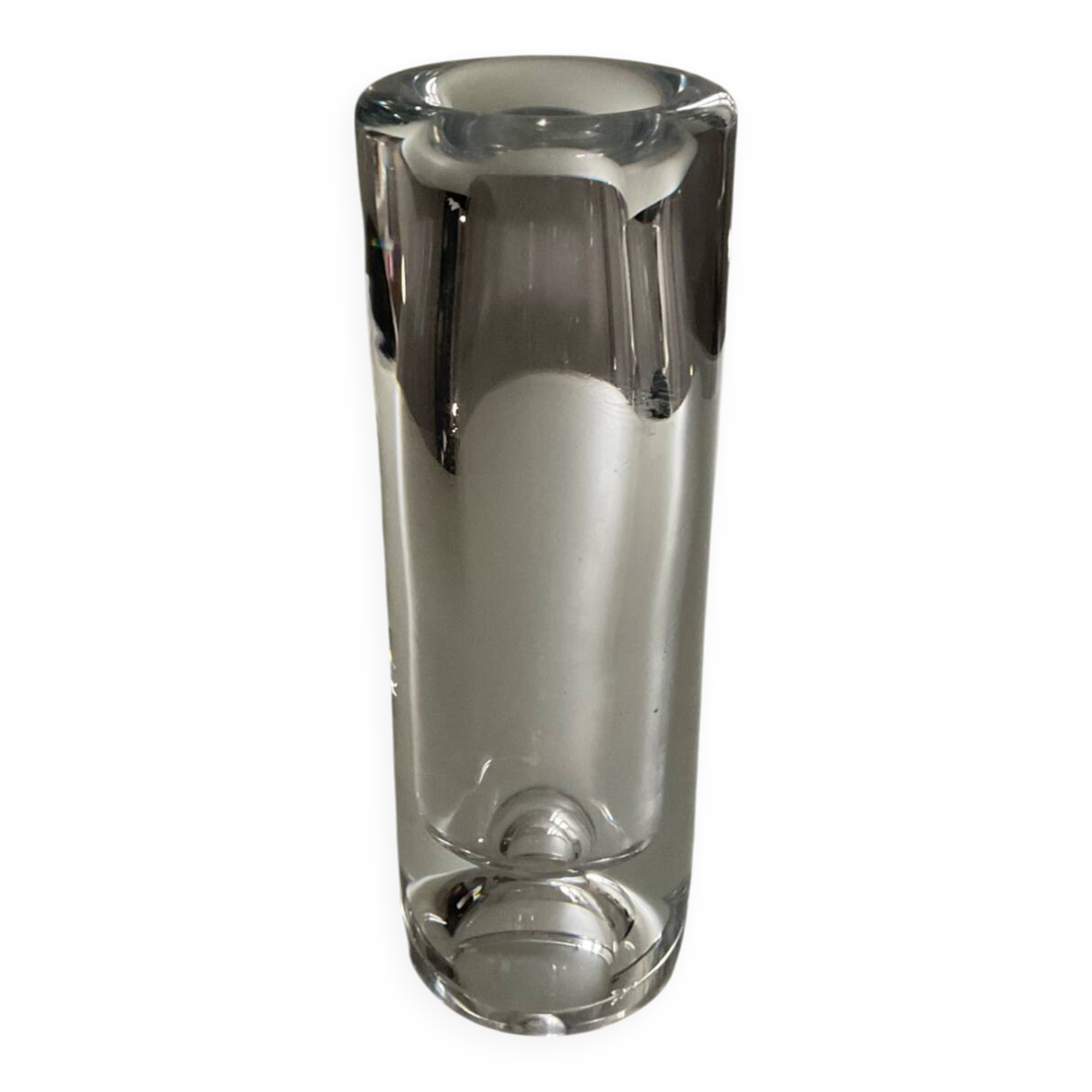 Crystal magnifying glass vase from the 70s