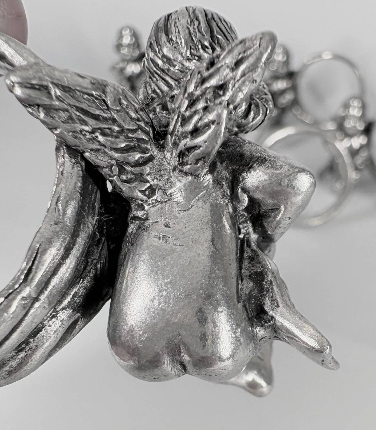 Set of 10 Silver-Plated Cherub Napkin Rings, Vintage Table Décor Putti Figurine