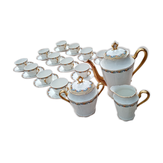 Service à café 12 tasses porcelaine de limoges Bernardaud