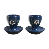 Pair of ceramic cockroaches