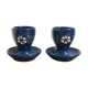 Pair of ceramic cockroaches
