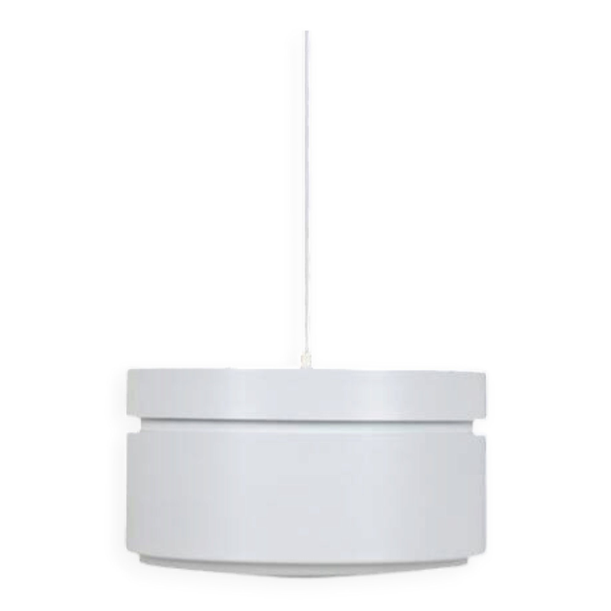 Big Danish Space Age pendant lamp / 1970s / Mid-century modern design / White
