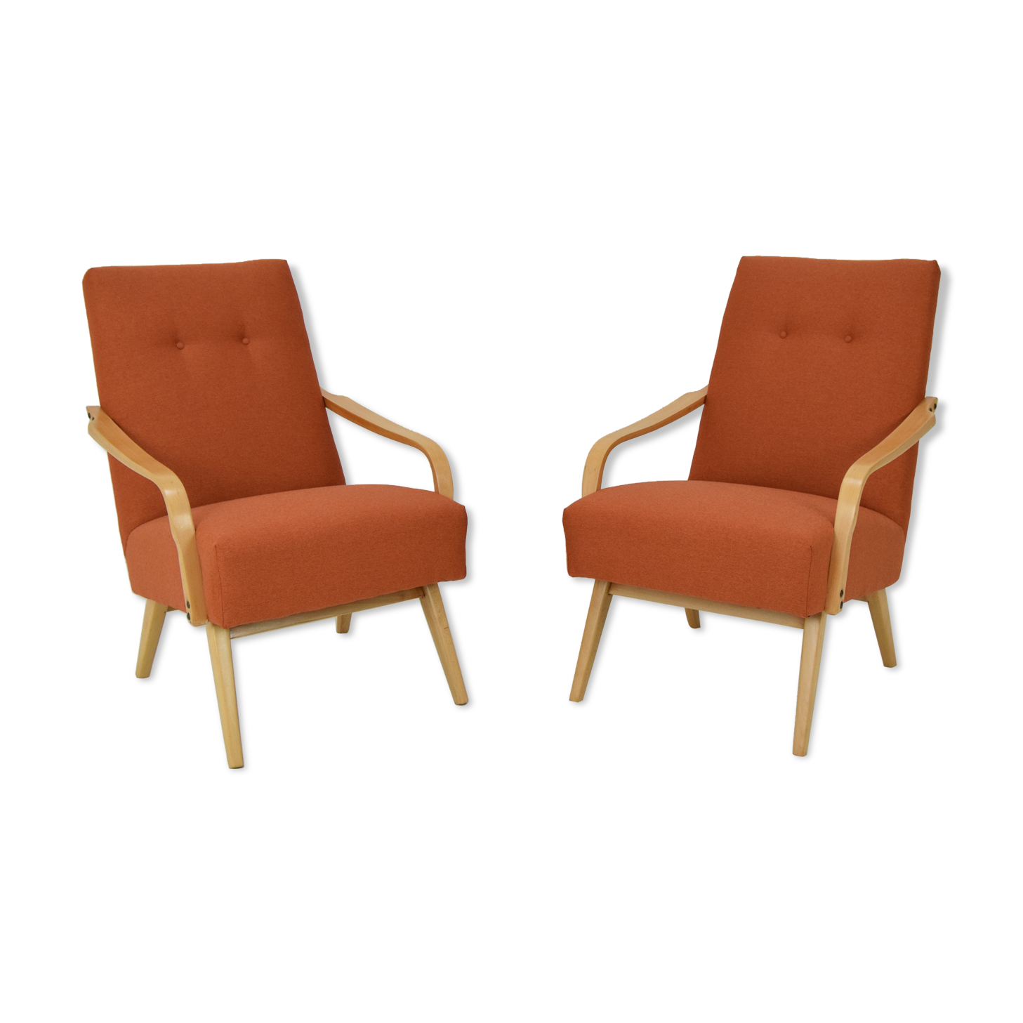 Pair of Design Armchairs,1970‘s.