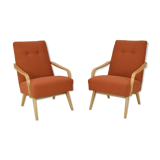 Paire de fauteuils design années 1970