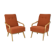 Paire de fauteuils design années 1970
