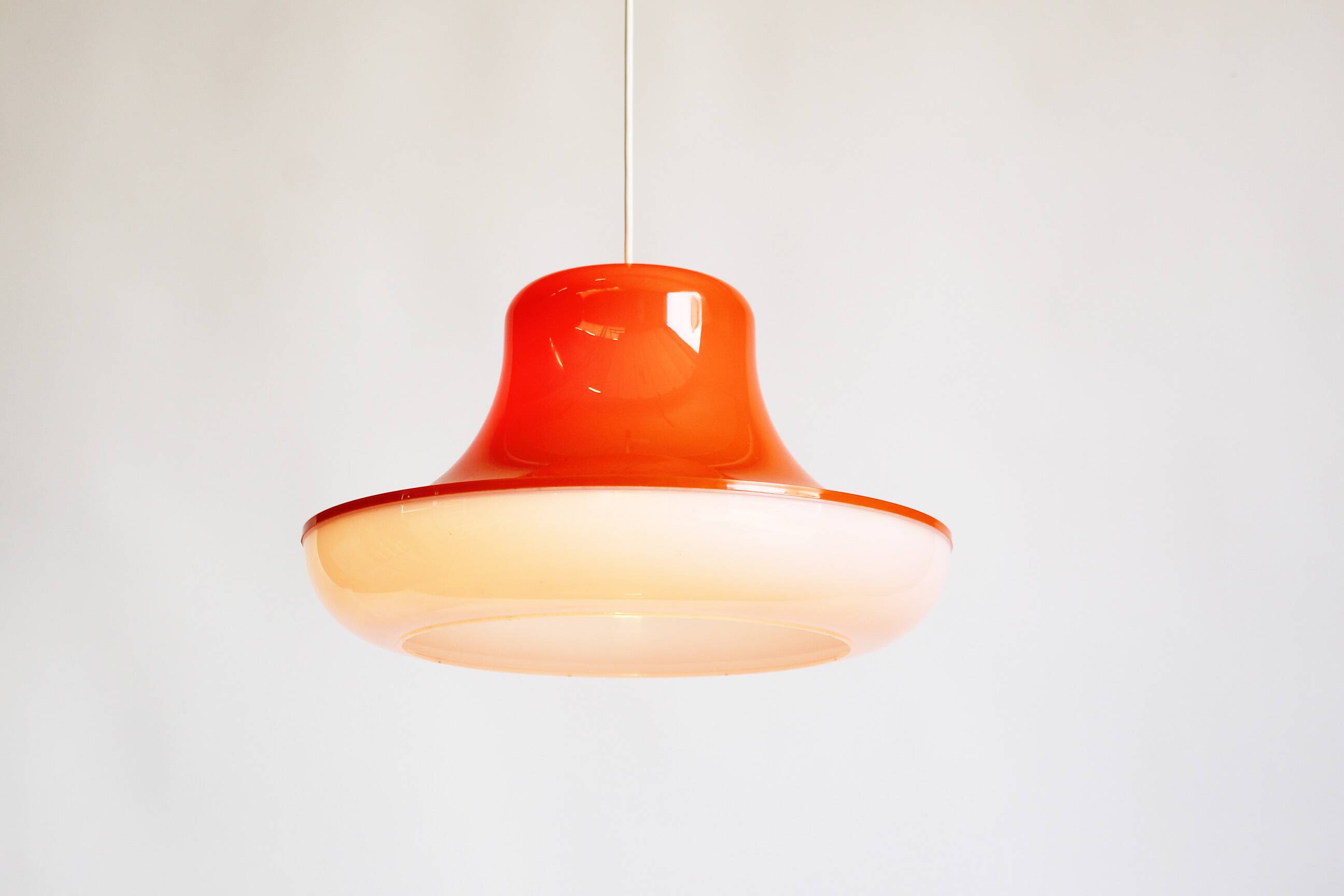Spage Age Vintage Pop art pendant lamp by Massive, Belgium 1970's