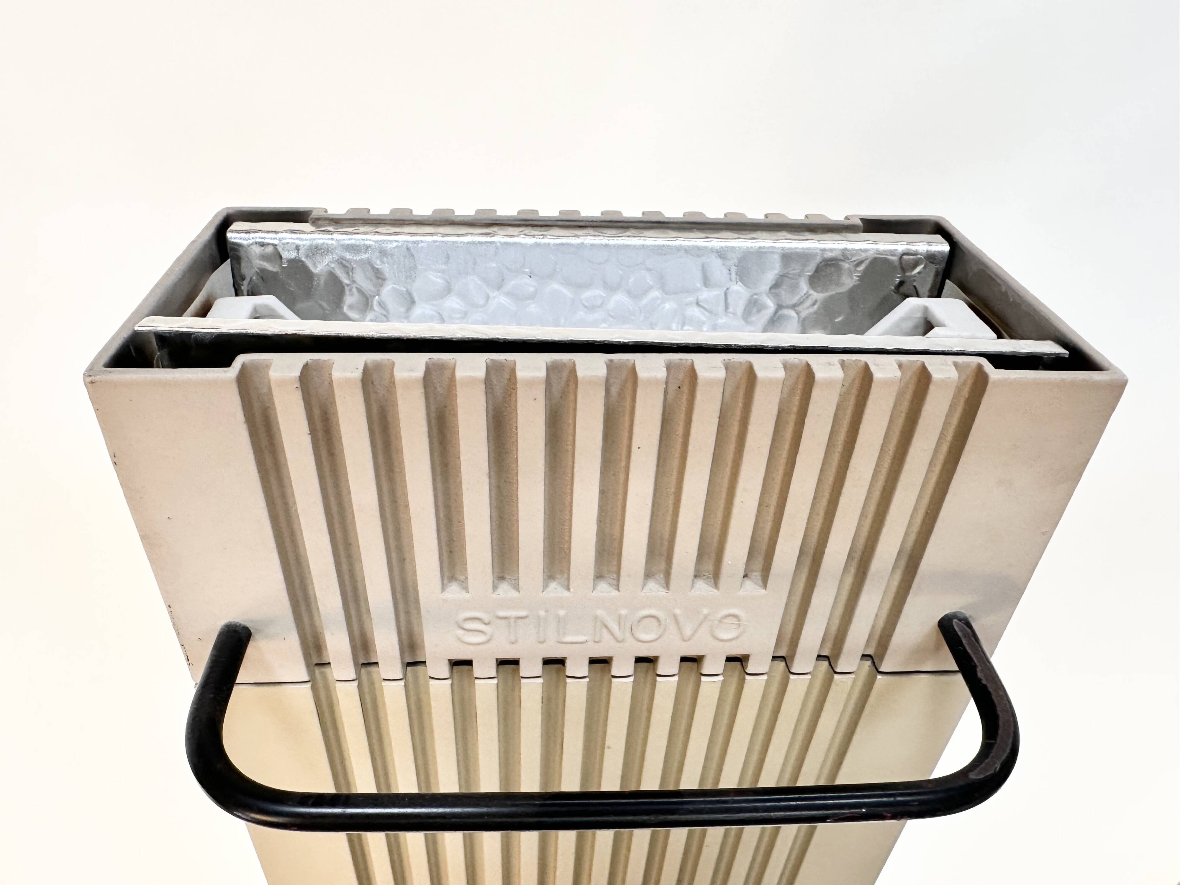 "Zagar" Halogen Floor Lamp, First Model in Metal by Silvio Carpani for Stilnovo, Italy 1978