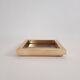 Vintage brass empty/centerpiece with engraved signature by Romeo Rega