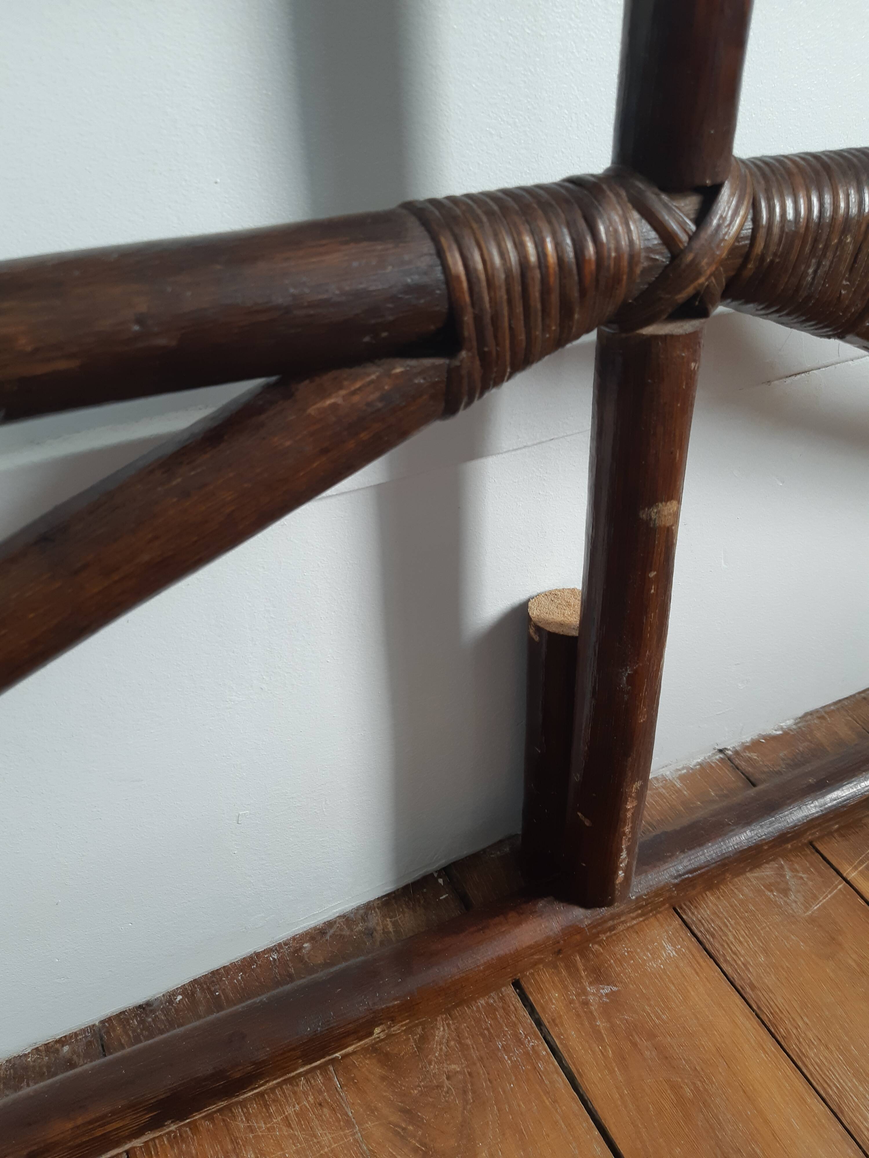 Rattan headboard 2 people