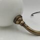 Brass and glass wall light