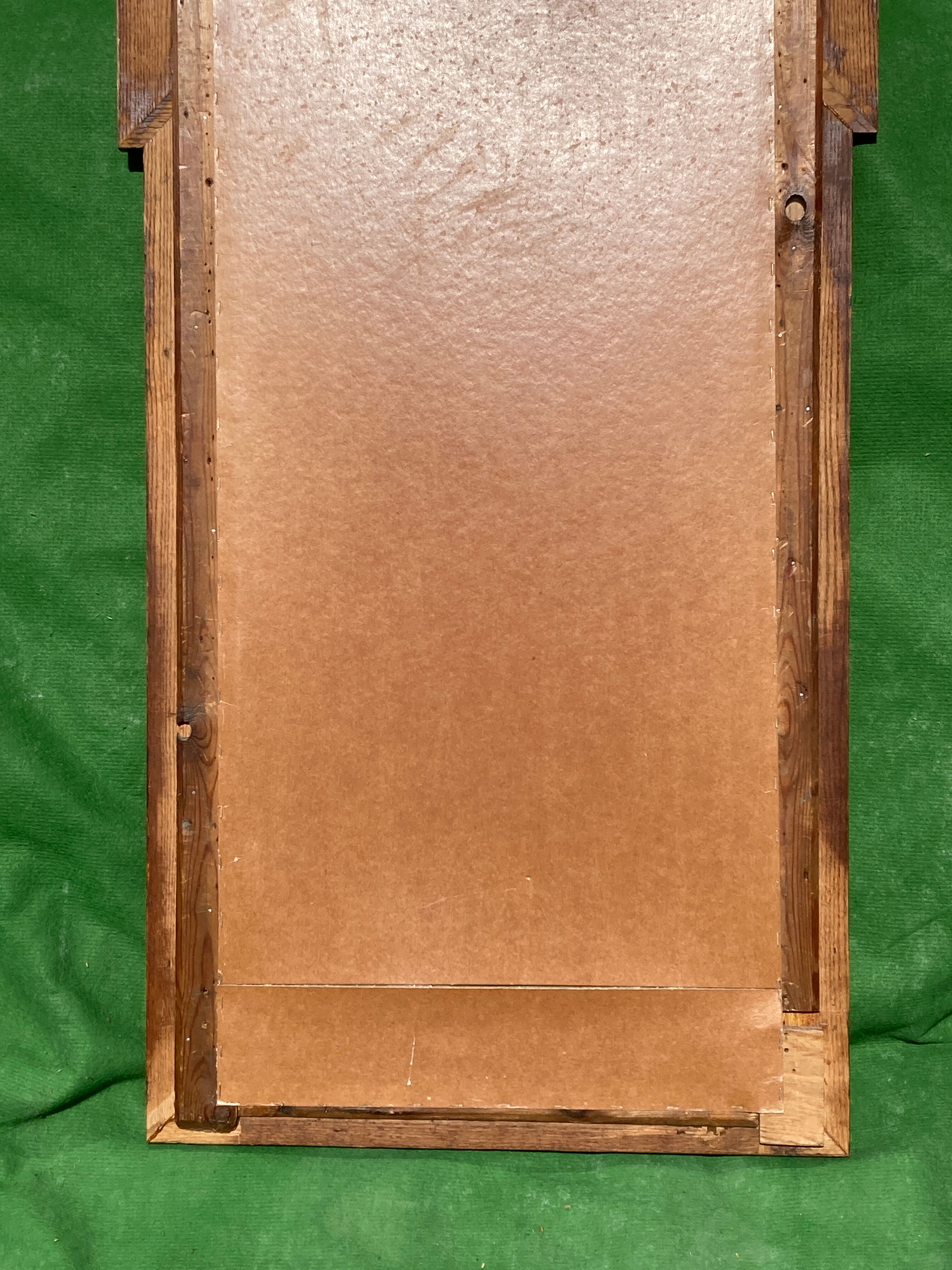 Dutch "Art Deco"wooden mirror 121 cm