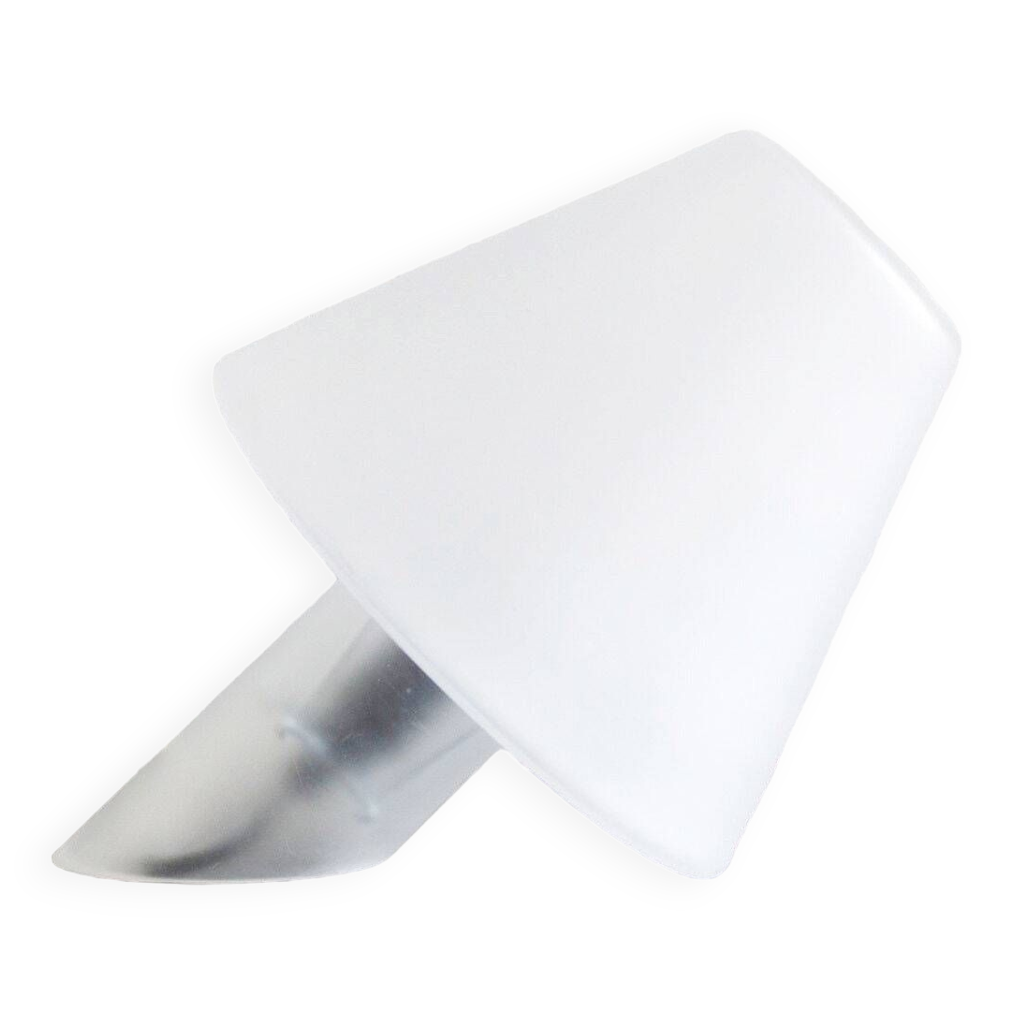 Lampe de table vintage en verre blanc