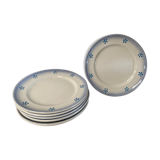 Set of 6 plates the Salins model Emilie