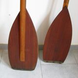 Paire de pagaies vintage 1970