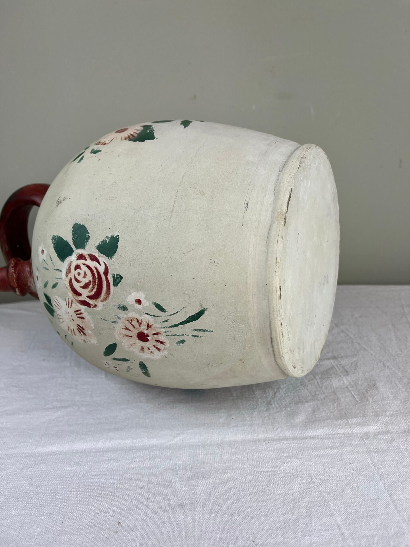 Decorated stoneware jug