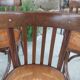 6 bistro chairs, pattern on the seat