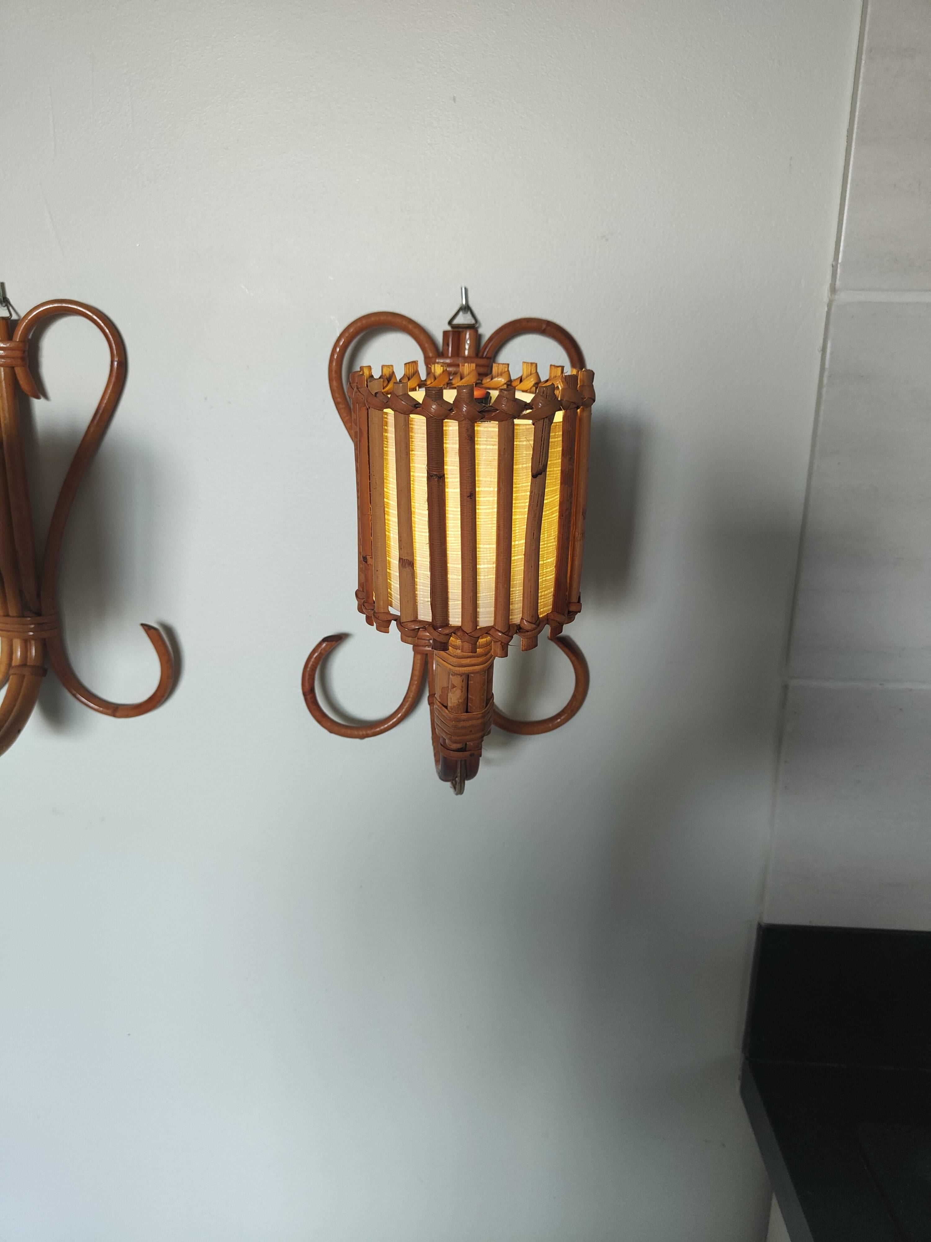 Paire d'applique torchères Louis Sognot