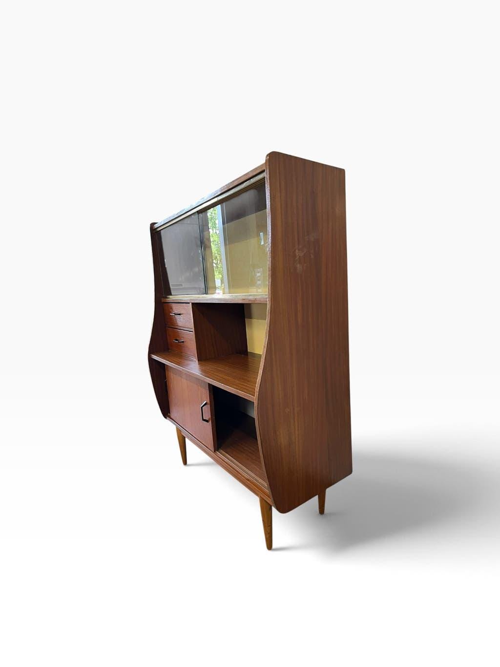 Vintage wooden display cabinet/bar unit/wall unit