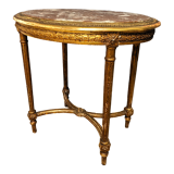 Gilded pedestal table from the Napoleon III period