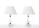 Paire de lampes de table en cristal