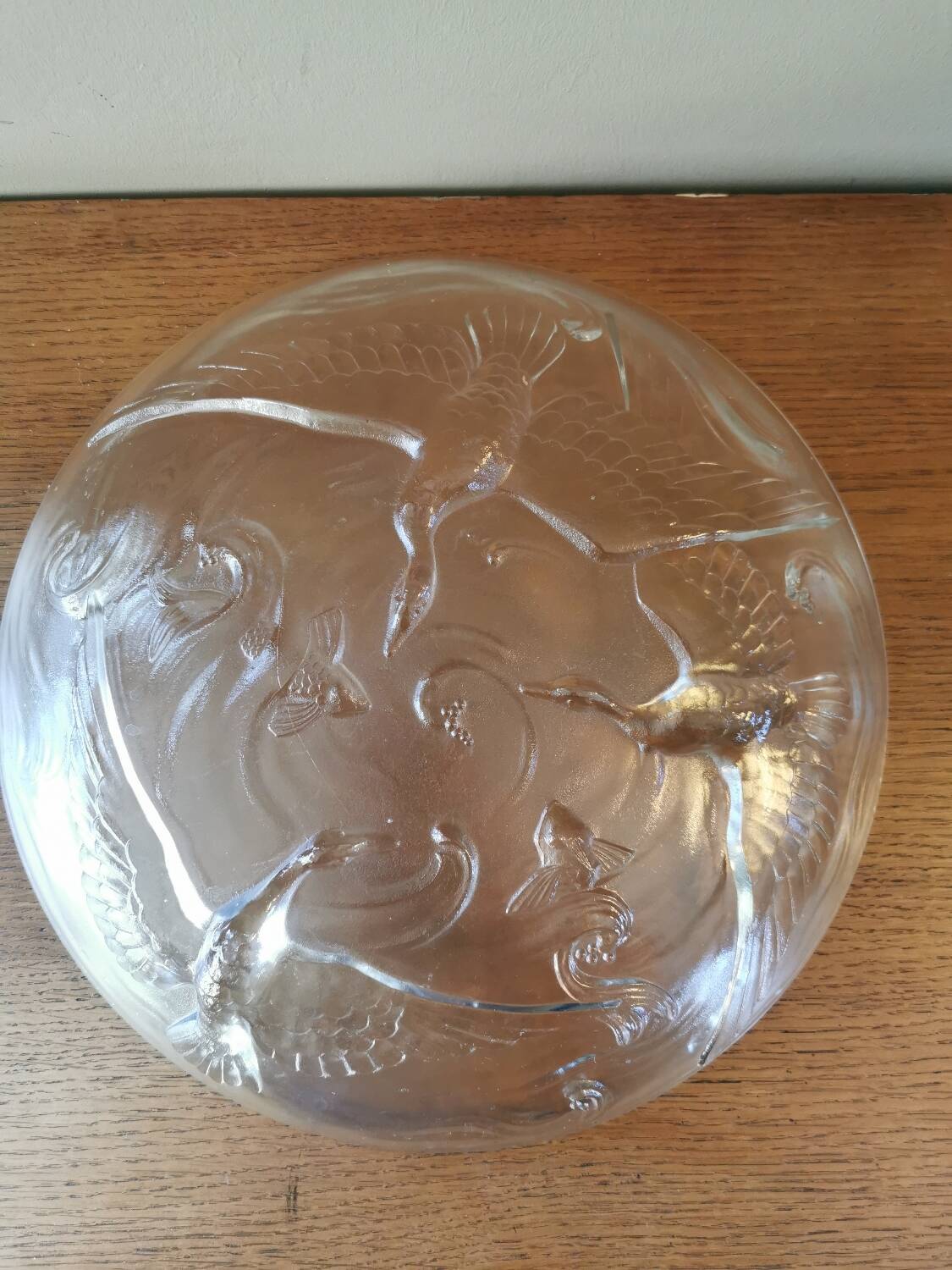 Art deco cup in pressed glass paste