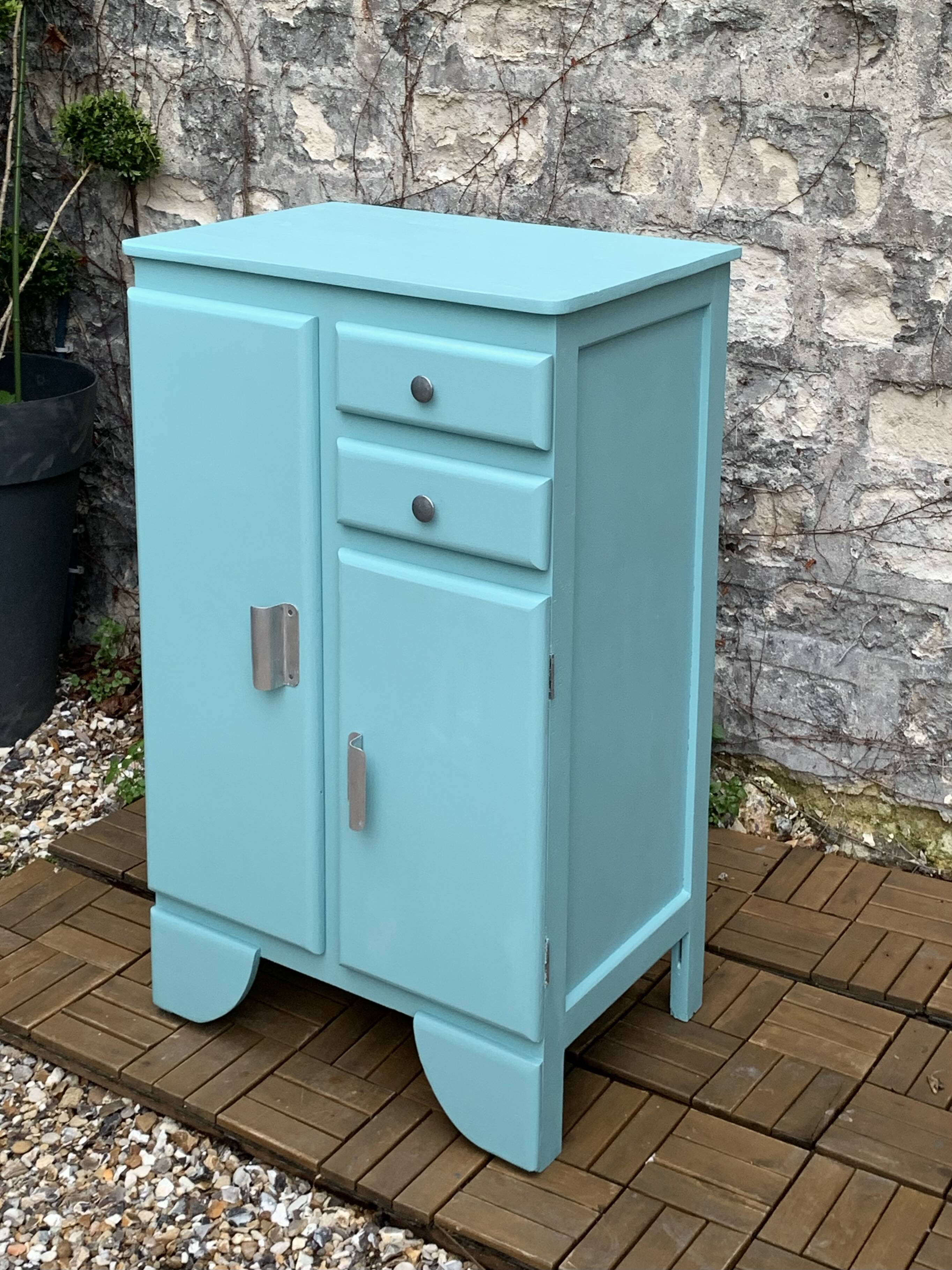 Mado turquoise sideboard vintage 1950