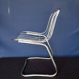 70s chrome metal chairs