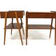 Set de 2 tables de chevet en teck, Carlström, Suède, 1960