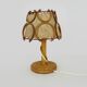 Bedside lamp, table lamp in rattan, bamboo Louis Sognot. 50s