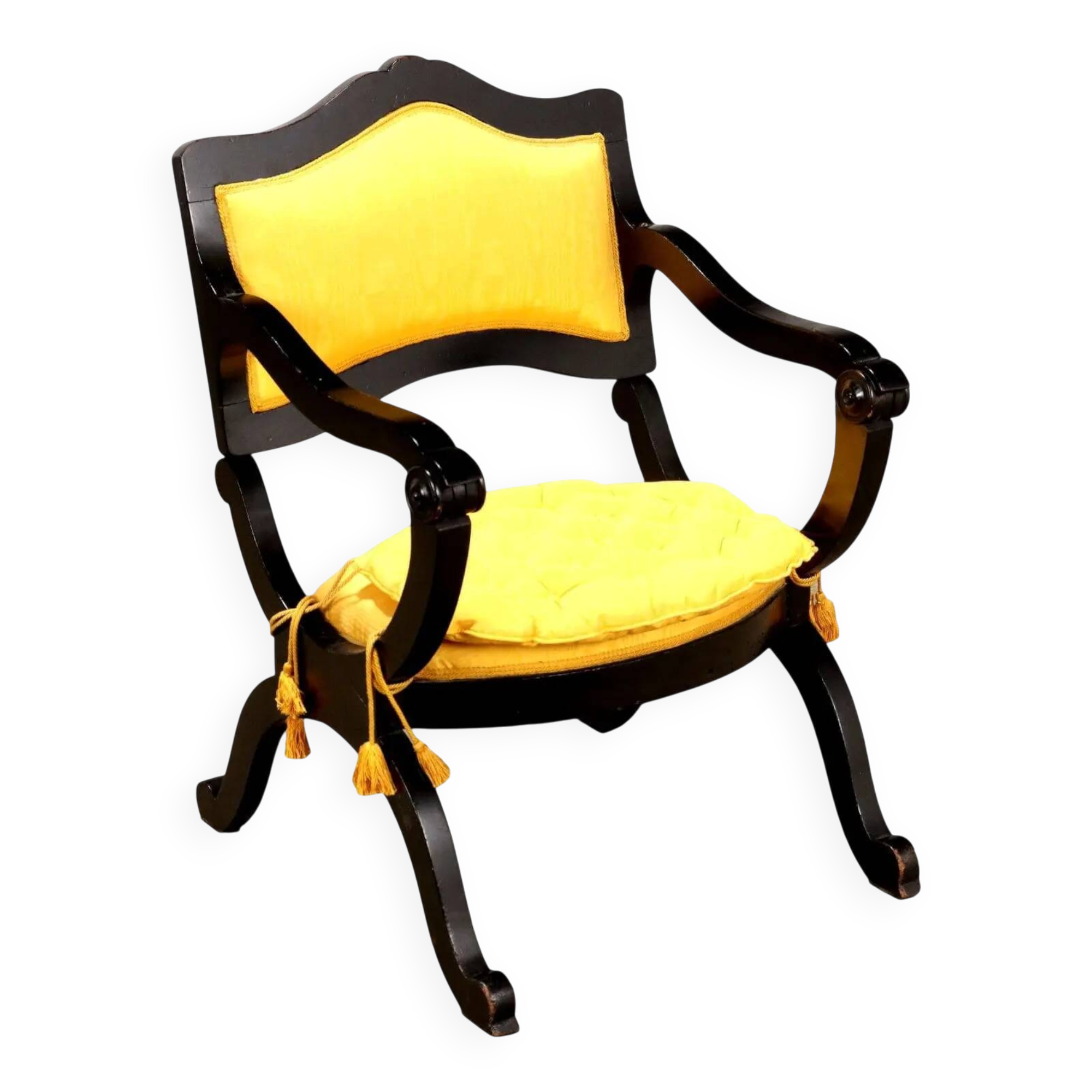 Antique armchair convertible into a prie-dieu in wood from the 19th-20th century.
