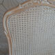 Set of 4 dining chairs in white ceruse wood Louis XV style