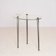 GLASS ARTIST'S PALETTE SIDE TABLE, CIRCA 1960S