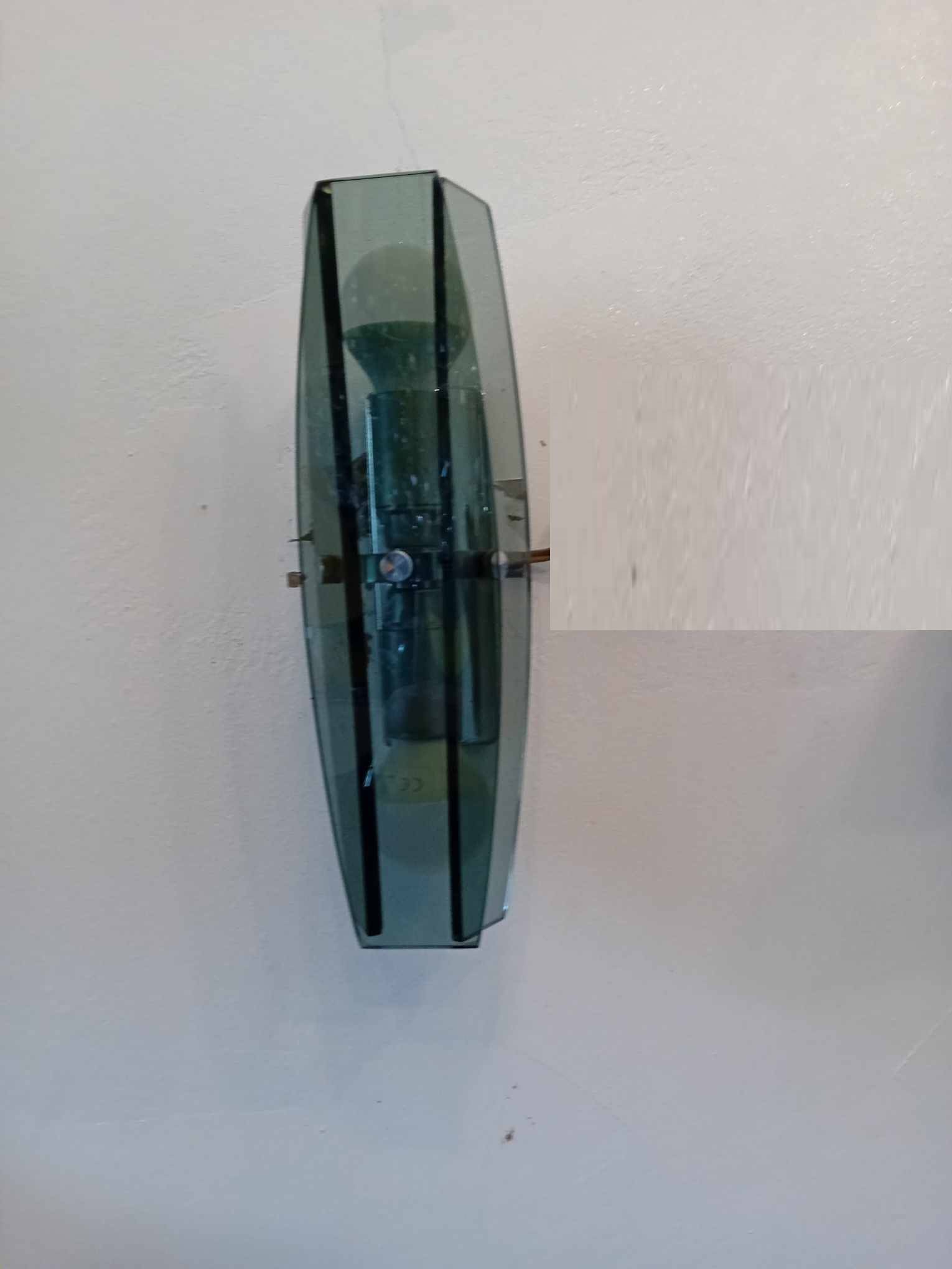 Murano wall lamp fontana arte veca 70s
