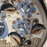 Lampe gourde en céramique polychrome XX siècle