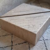 Coffee table in travertine