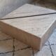 Table basse en travertin